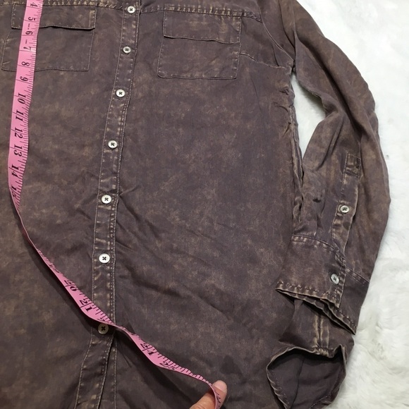 Soft Surroundings rustic Lyocell soft button up shirt womens size small - Picture 8 of 8